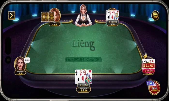 Anh em khi tham gia ván đánh Liêng trước tiên cần đặt cược khoản tiền vào bàn