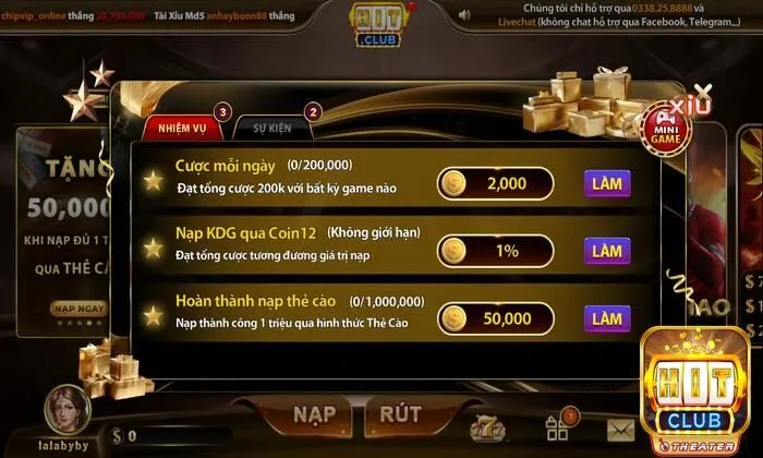 Tổng hợp khuyến mãi hấp dẫn tại cổng game HitClub dành cho cược thủ