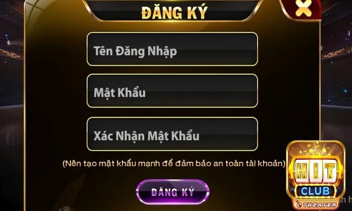 Điền thông tin và nhấn “đăng ký”